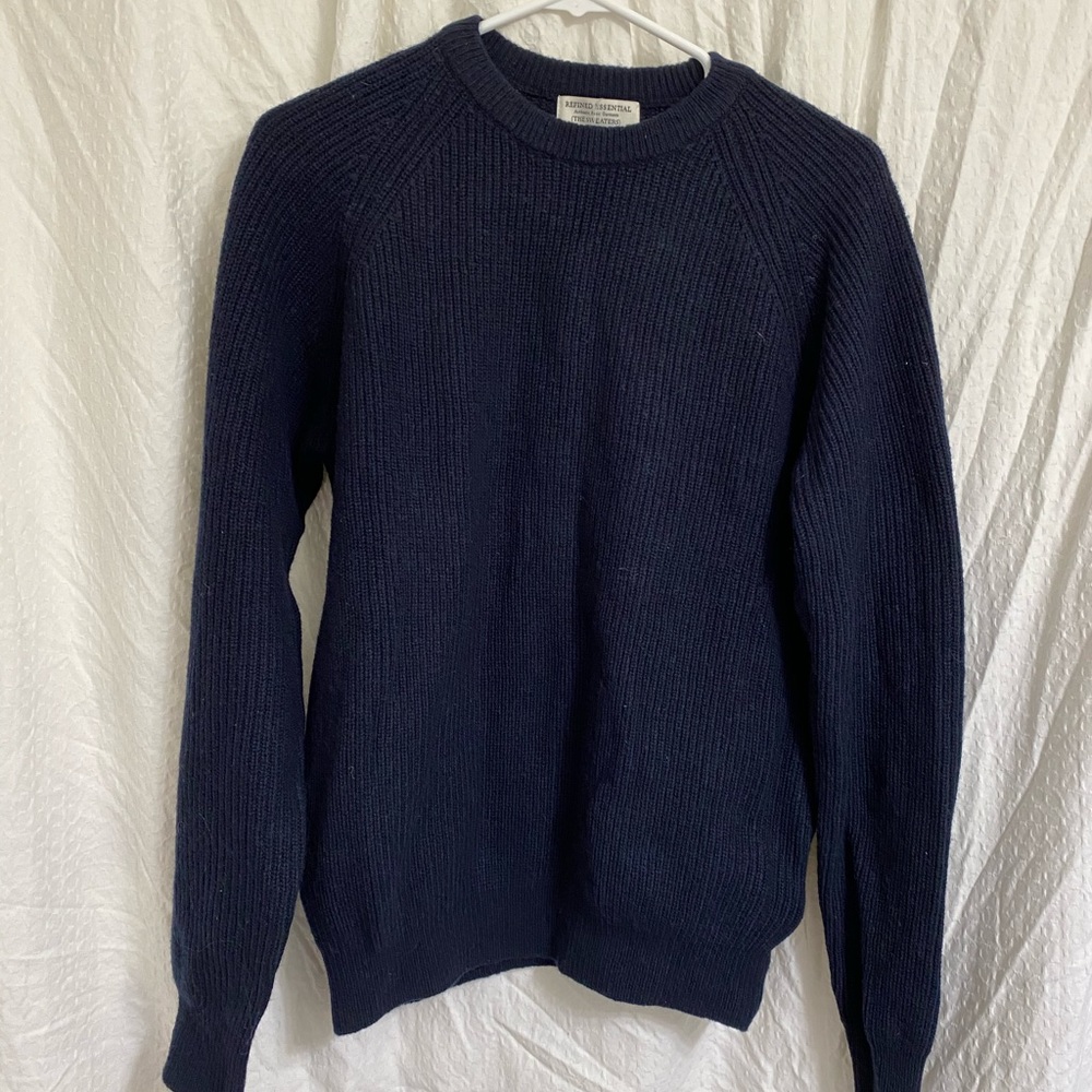NWT Navy Wool Men’s Sweater
